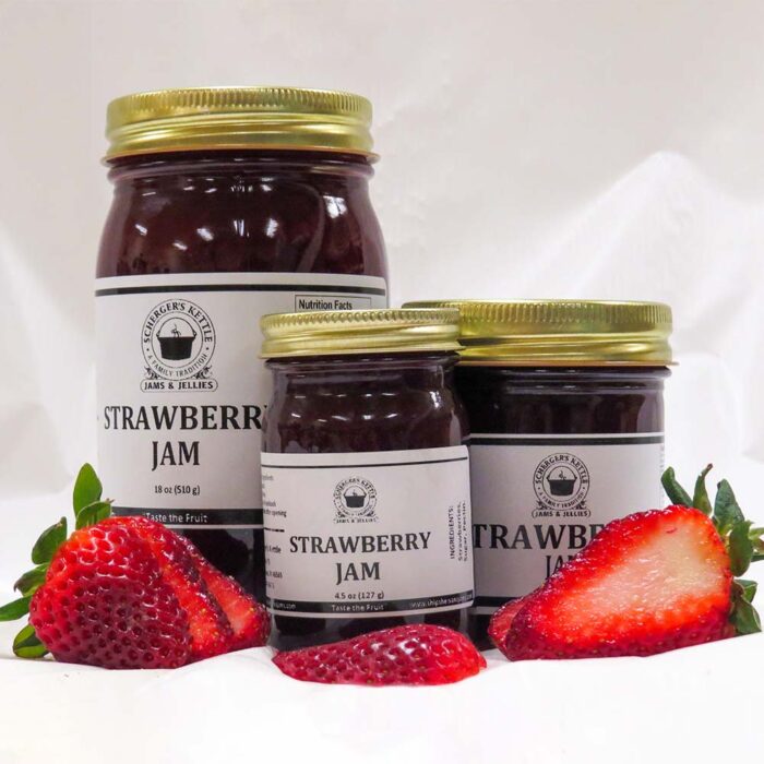 Strawberry Jam from Scherger's Kettle Jams & Jellies in Shipshewana, Indiana