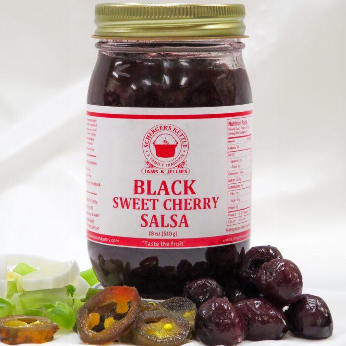 Black Sweet Cherry Salsa from Scherger's Kettle Jams & Jellies