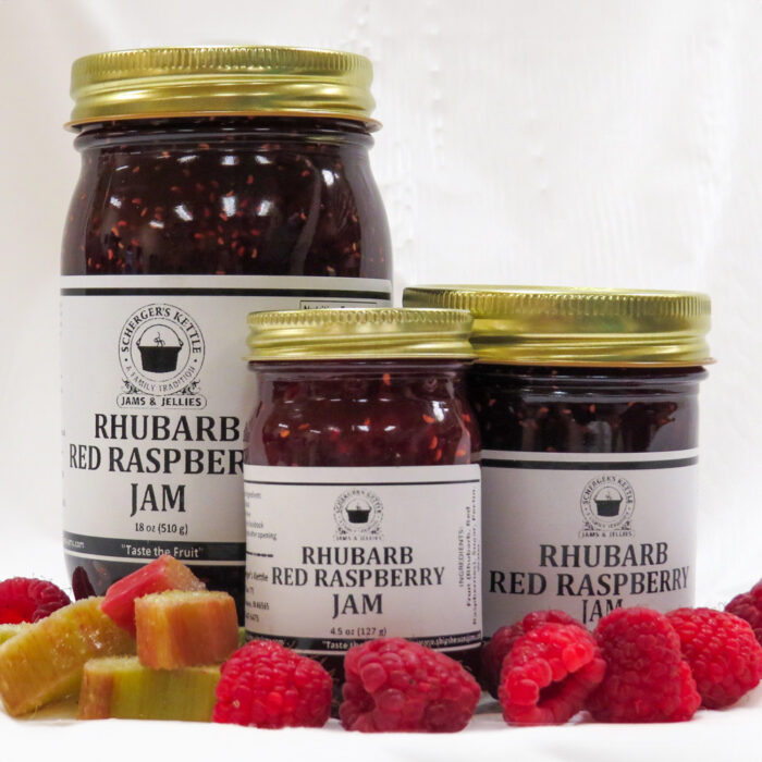 Rhubarb Red Raspberry Jam from Scherger's Kettle Jams & Jellies