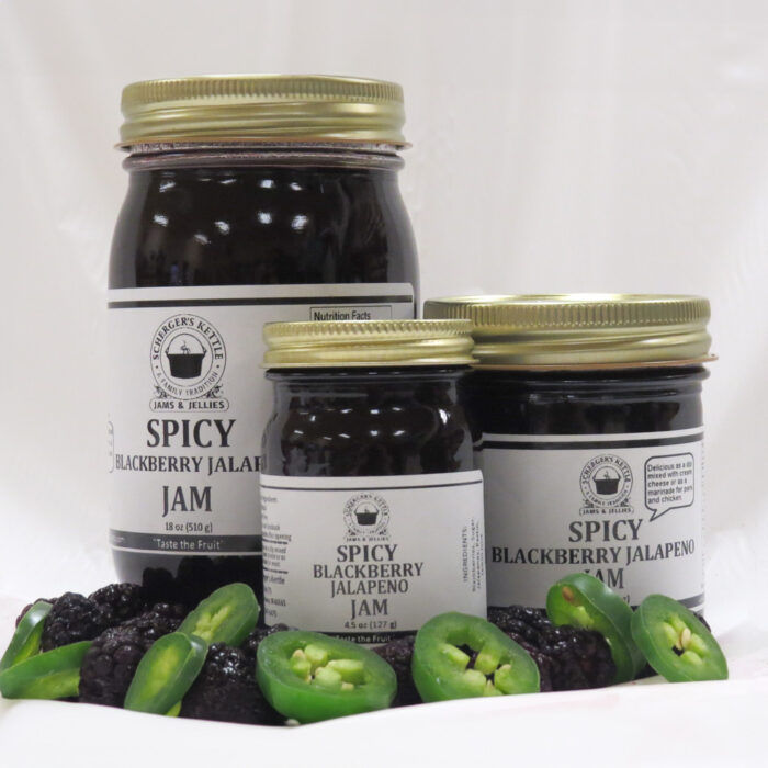Spicy Blackberry Jalapeno Jam from Scherger's Kettle Jams & Jellies