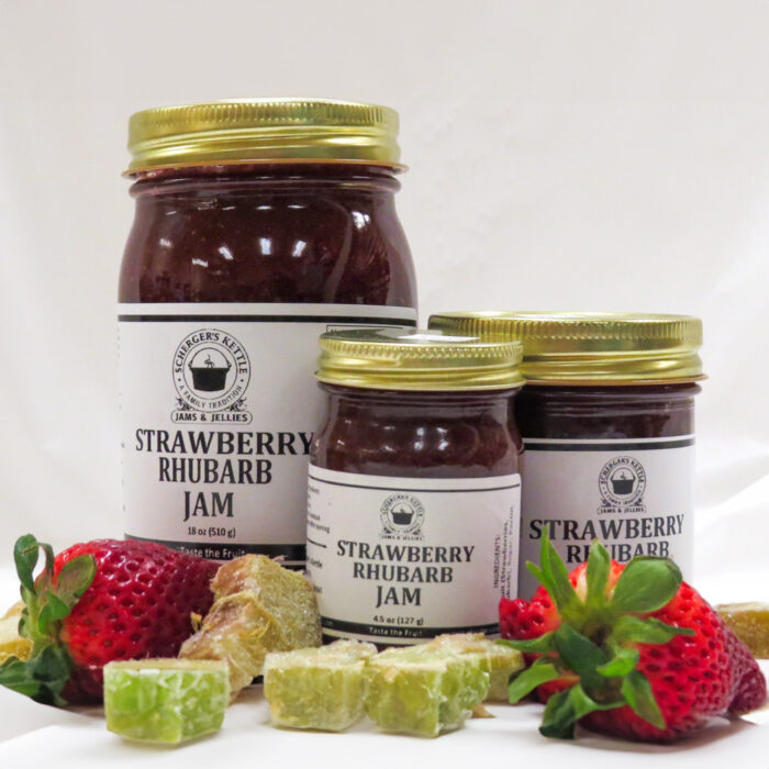 Strawberry Rhubarb Jam from Scherger's Kettle Jams & Jellies